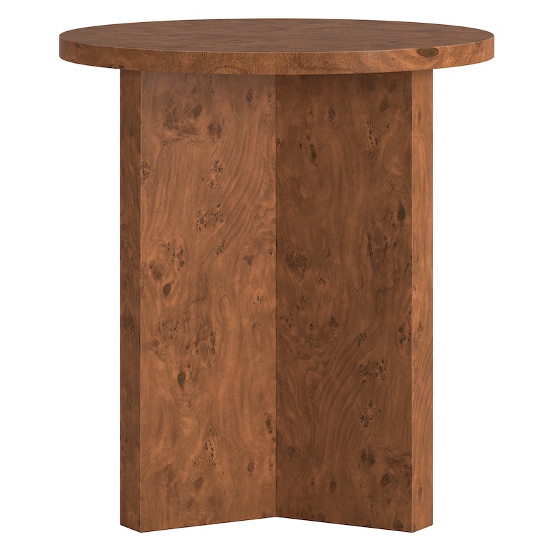 Anders 20" Wide Burled Side Table - 20" Wide