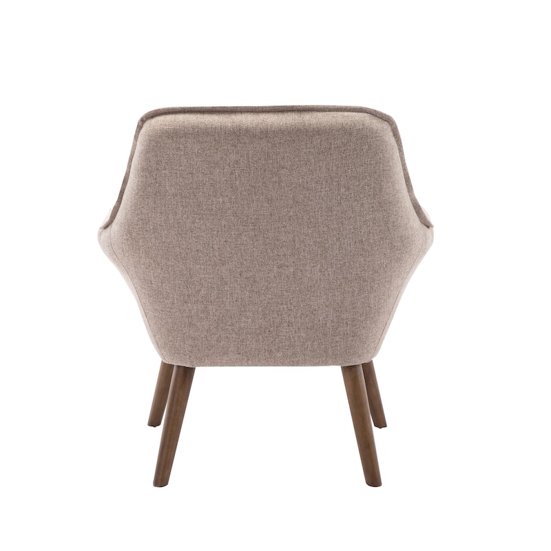 Porthos Home Llya Accent Chair, Fabric Upholstery, Rubberwood Legs