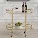 preview thumbnail 2 of 4, Uttermost Isabelle Gold Bar Cart - 30" H x 33.5"W x 17.75" D