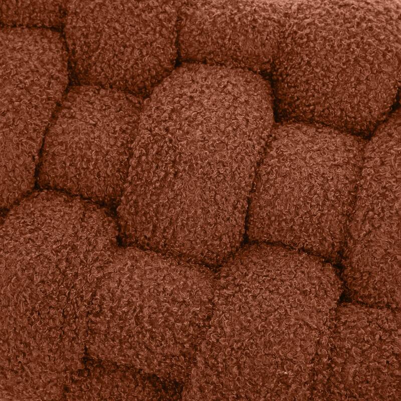 Christopher Knight Home - Teddy Braided Upholstered Bench with Black Metal Legs End-of-Bed Seating