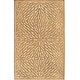preview thumbnail 2 of 2, Hand-tufted Circles of Leaves Wool Area Rug - 9' x 13' - 9' x 13'
