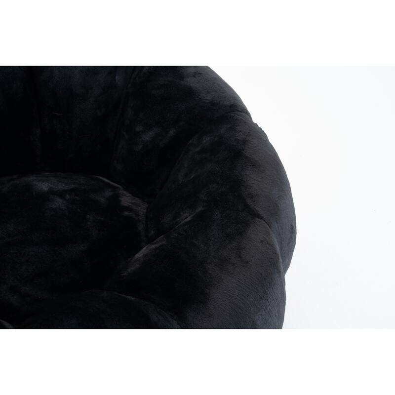 GDFStudio - Faux Fur Floral-Shaped Ultra-Soft Bean Bag Chair
