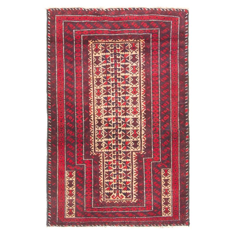 ECARPETGALLERY Hand-knotted Teimani Tan Wool Rug - 2'10 x 4'6