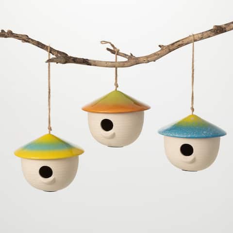 Sullivans Bulb-Shaped Hanging Birdhouses - Set of 3