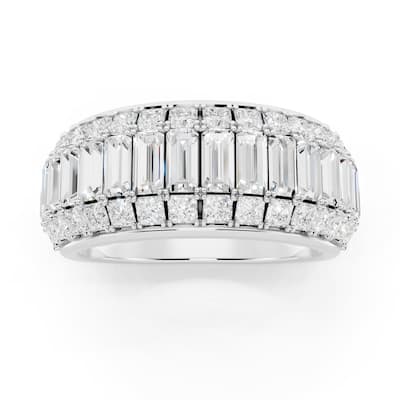 Auriya 14k Gold 2 1/2ctw Lab Grown Diamond Anniversary Ring (E-F VS)