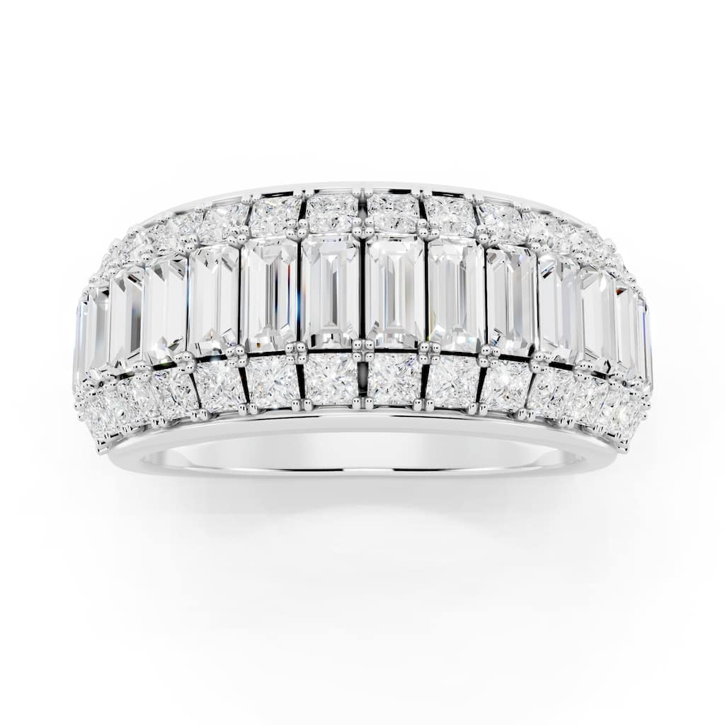 Auriya 14k Gold 2 1/2ctw Lab Grown Diamond Anniversary Ring (E-F VS)