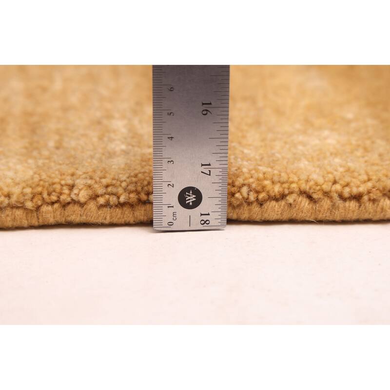 ECARPETGALLERY Hand-knotted Peshawar Ziegler Light Gold Wool Rug - 5'1 x 7'0