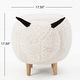 preview thumbnail 4 of 13, Pearcy Faux Fur Sheep Ottoman by Christopher Knight Home - 26.75" L x 17.50" W x 18.00" H