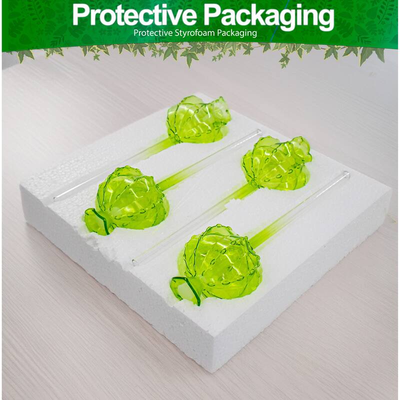 Aqua Glass Plant Watering Cactus Ball Globes - Automatic Self Watering Drip Irrigation Ideal for Vacation Plant Care