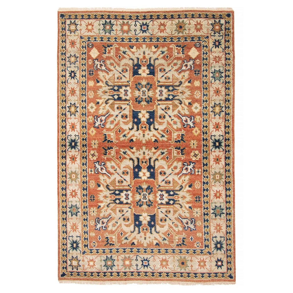 ECARPETGALLERY Hand-knotted Jules Serapi Copper Wool Rug - 5'3 x 8'0
