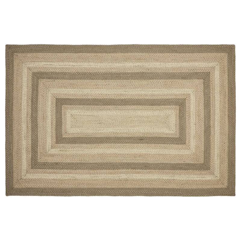 Cobblestone Jute Rug Rect w/ Pad 60x96 - 5' x 8' Rectangle