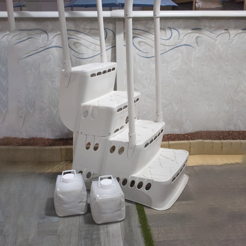 11" HydroTools Transparent Chemical Resistant Pool Ladder Weight Anchor Bag - 12"