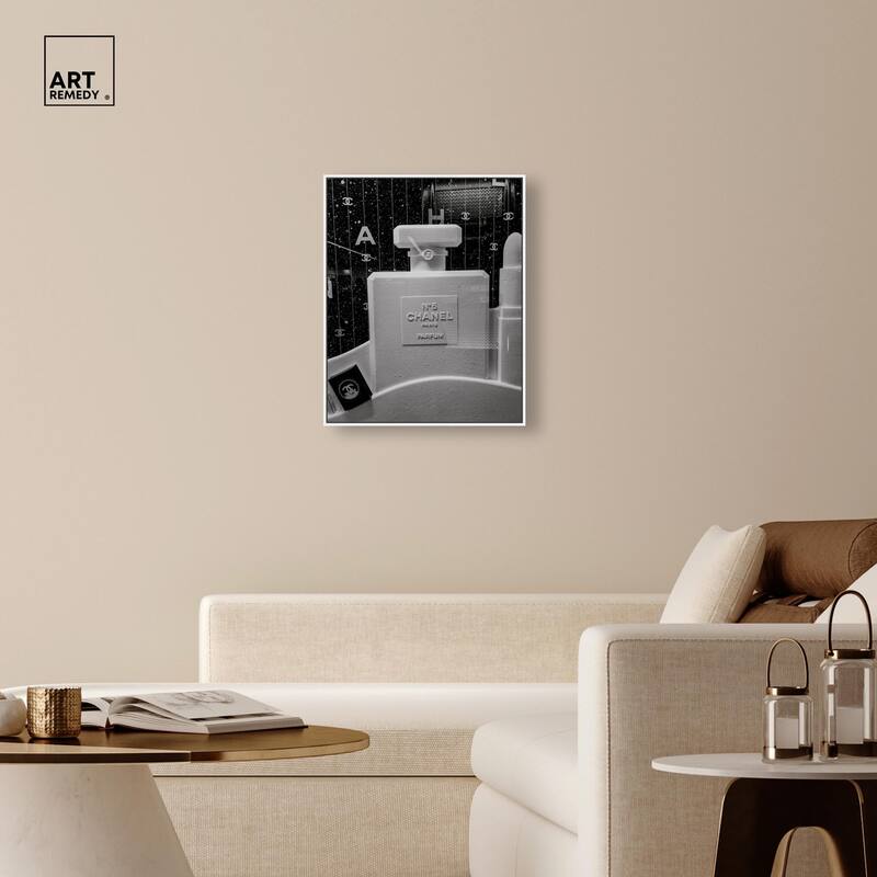 Sculptural Number 5 Canvas by Art Remedy