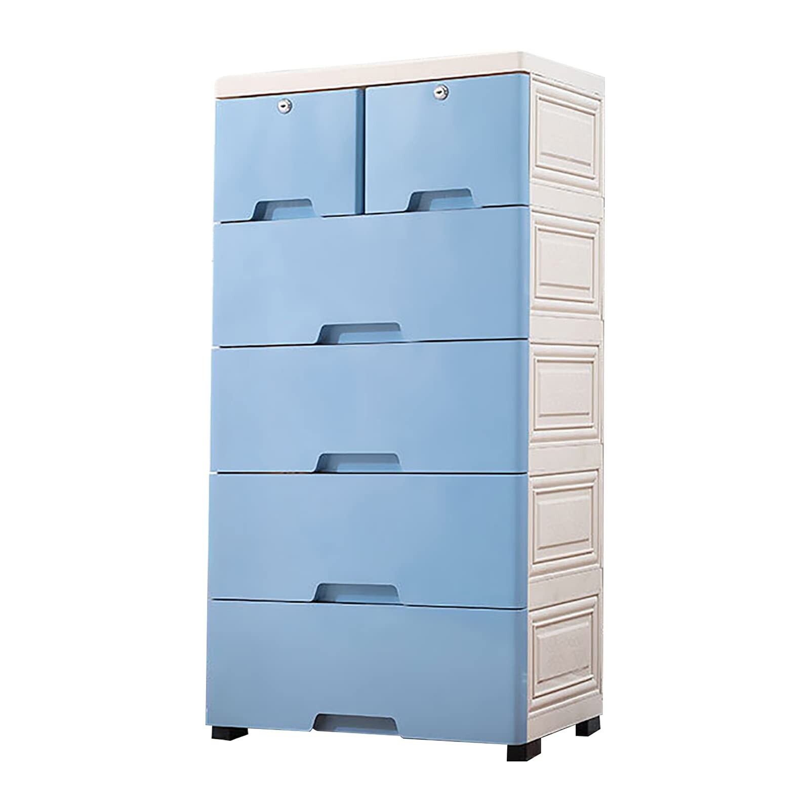 Plastic dresser 4 drawer store