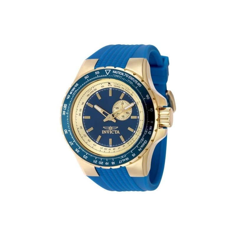 Invicta Men's 49727 Aviator Quartz VD72 Blue Dial Watch