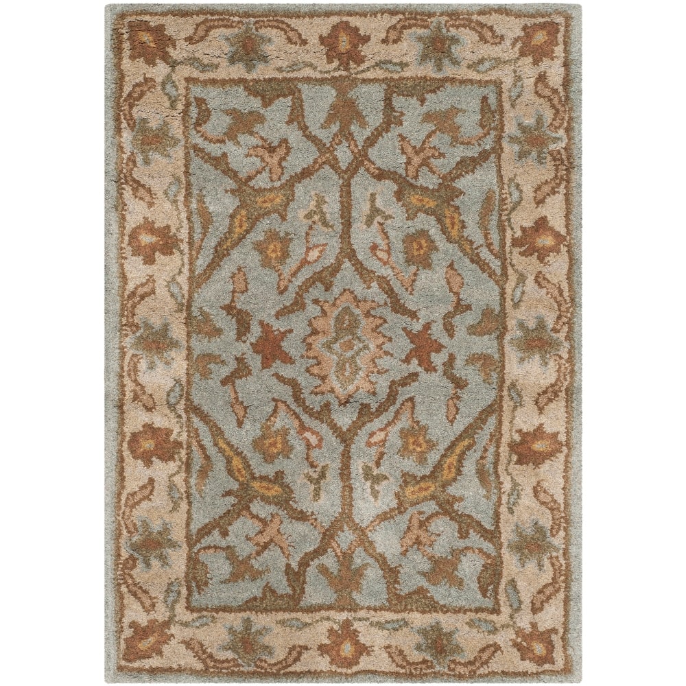 SAFAVIEH Handmade Heritage Mallorca Border Traditional Oriental Wool Rug