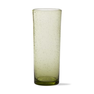 Bubble Glass Tall Bloody Mary Foliage Highball Glasses - 22oz, Dishwasher Safe, Everyday Drinkware, Foliage Green