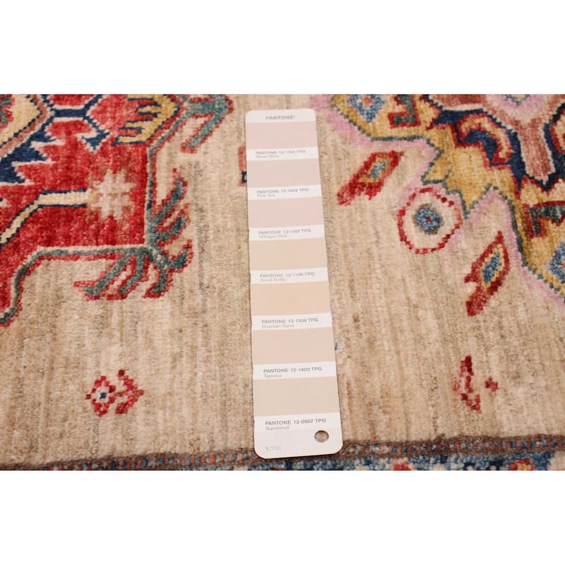 ECARPETGALLERY Hand-knotted Aryana Ivory Wool Rug - 2'8 x 6'5
