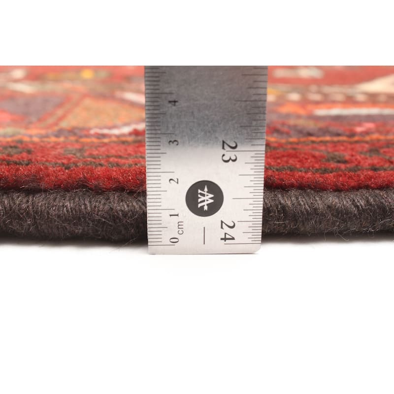 ECARPETGALLERY Hand-knotted Andelz Red Wool Rug - 4'3 x 6'4