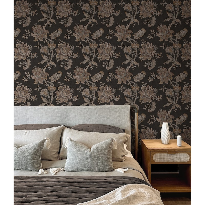 NextWall Anelda Jacobean Peel and Stick Wallpaper