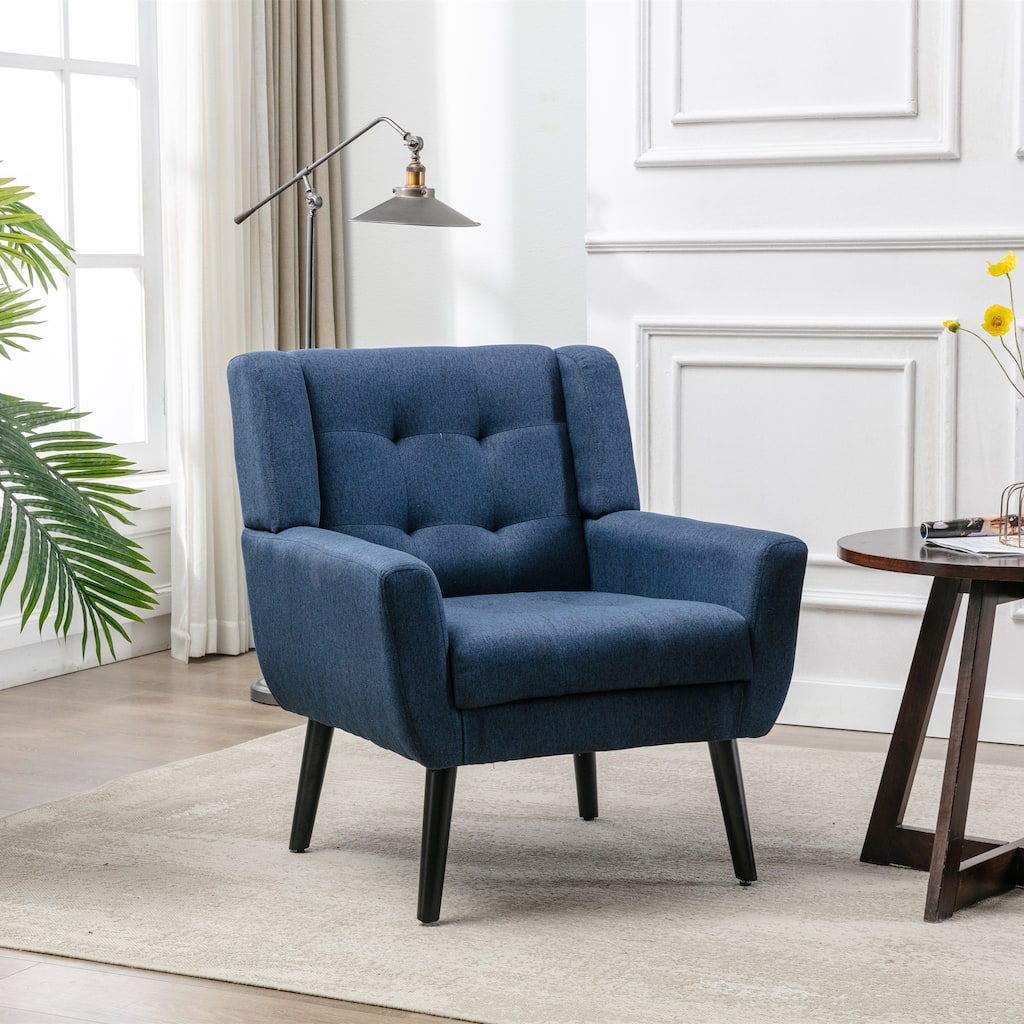 Modern Soft Material Ergonomics Accent Chair Living Room Chair Bedroom Chair Home Chair With Legs For Indoor Home