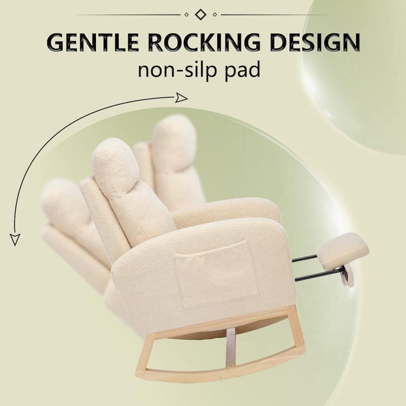 Rocking Chair with Side Pocket
