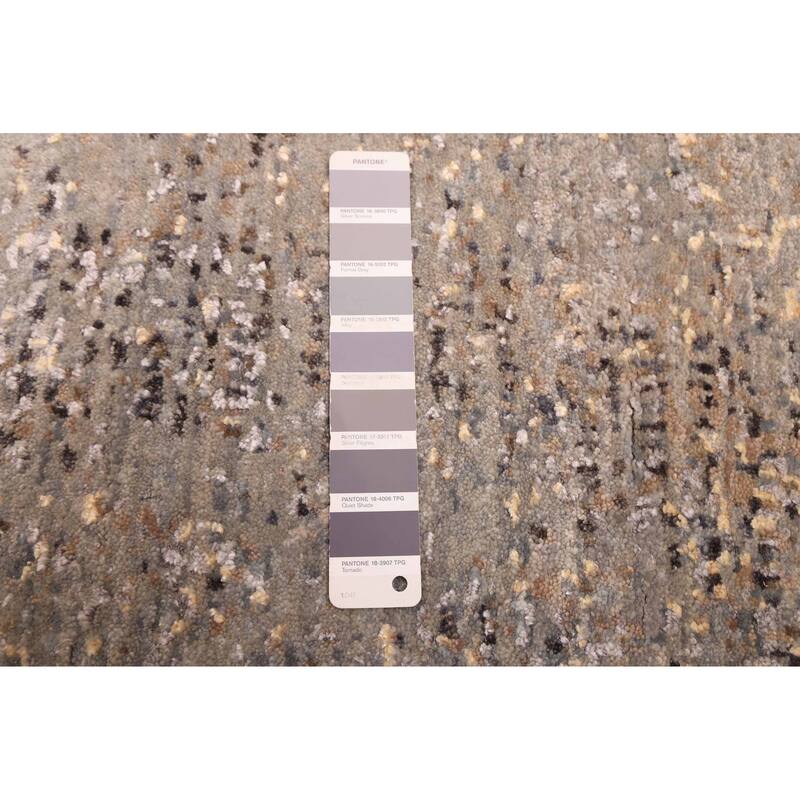 ECARPETGALLERY Hand-knotted Legacy Grey Silk, Wool Rug - 2'5 x 10'6