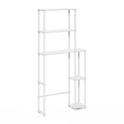 Furinno Turn-N-Tube Toilet Space Saver with 5 Shelves