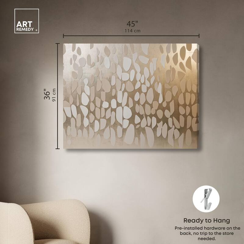 Glimmering Cascade Canvas by Art Remedy, Gallery Wrapped