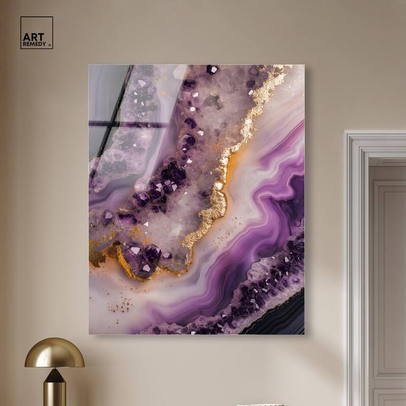 Amethystine Dream I Acrylic by Art Remedy, Ready to Hang