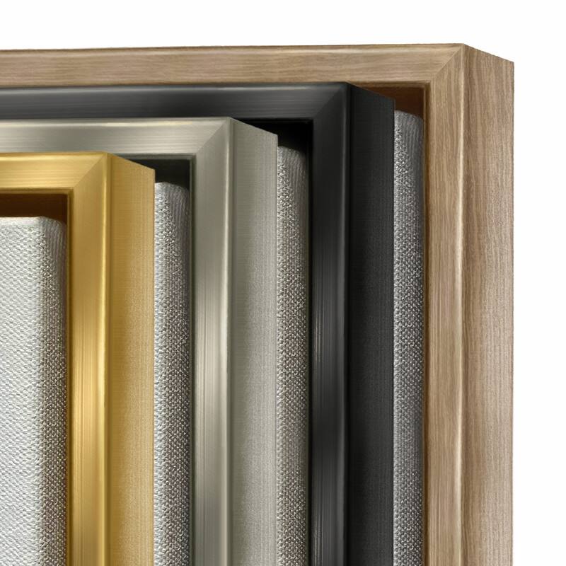 Stupell Dynamic Modern Black Paint Strokes Bold Abstract Floater Frame, Design by Susan Jill