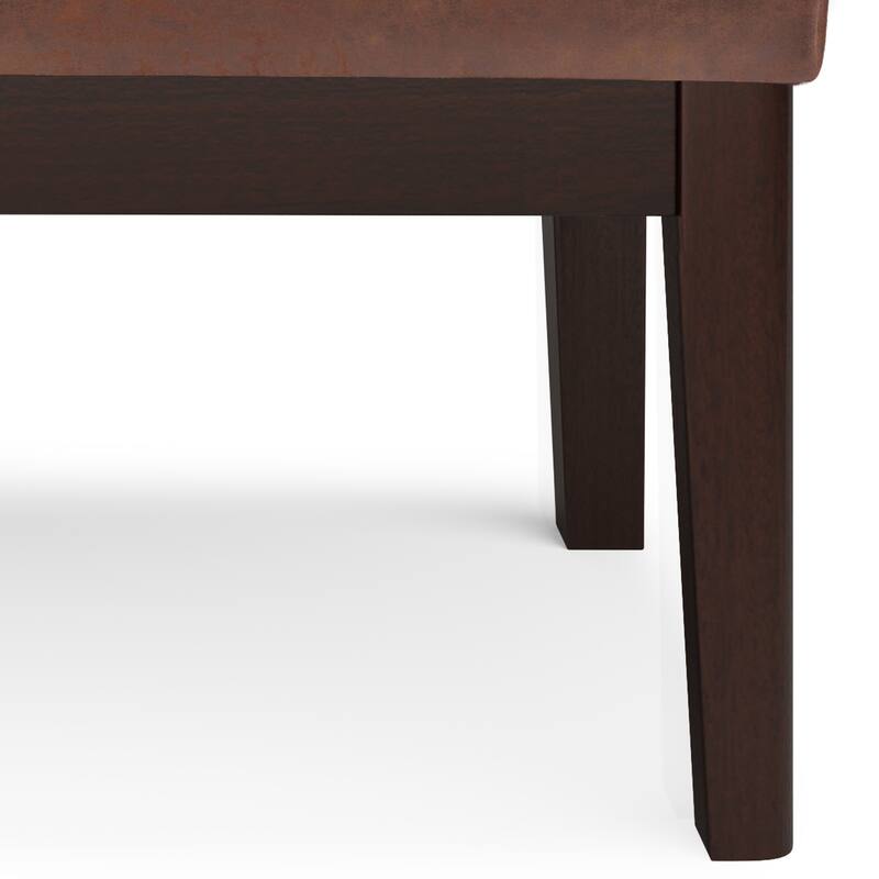WYNDENHALL Bragg 27 inch Wide Mid Century Small Ottoman Bench