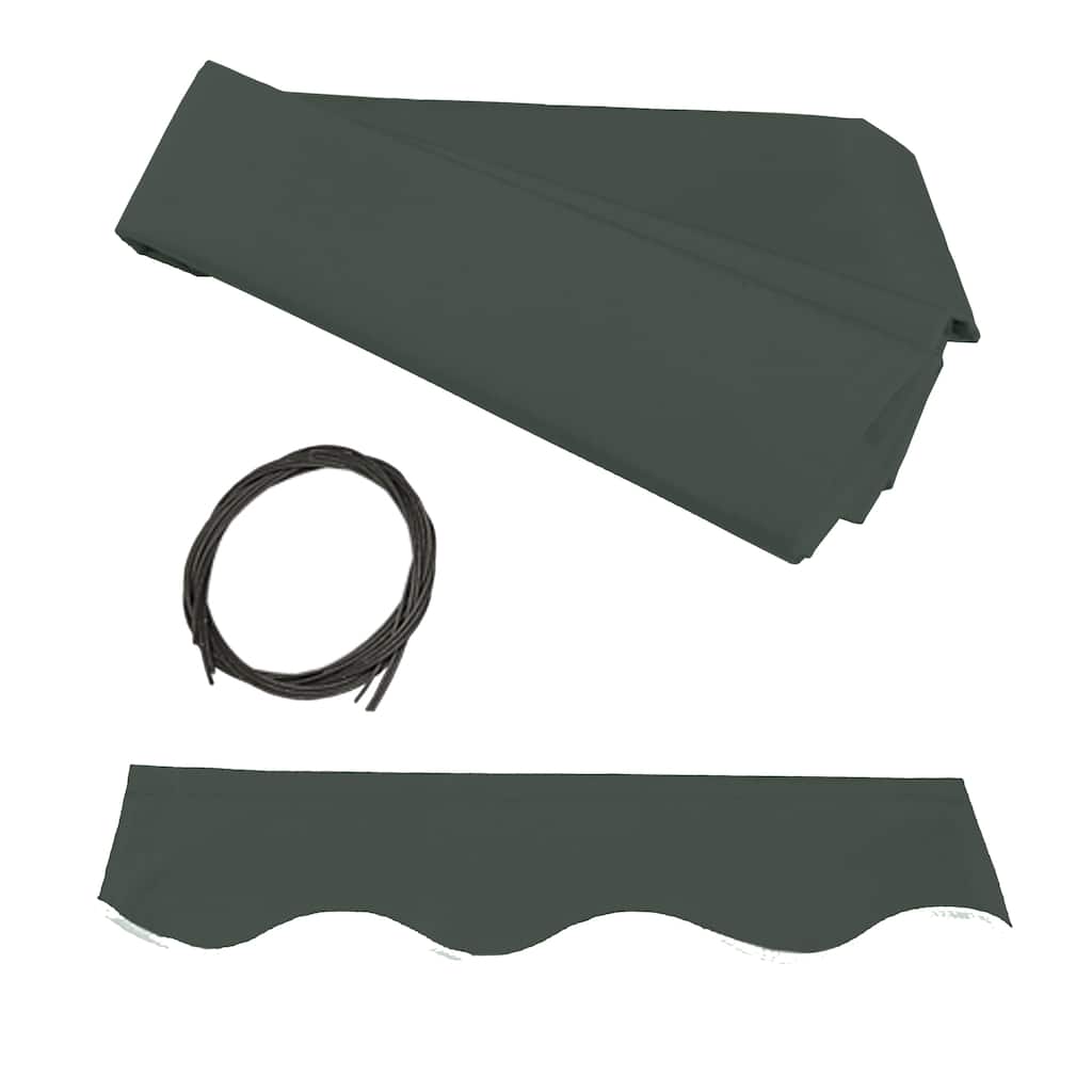 ALEKO Fabric Replacement for 10 x 8 feet Retractable Patio Awning Green