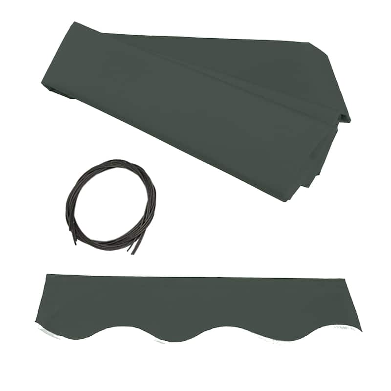 ALEKO Fabric Replacement for 13 x 10 feet Retractable Patio Awning Green