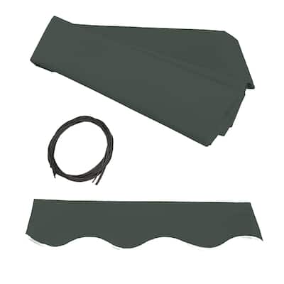 ALEKO Fabric Replacement for 13 x 10 feet Retractable Patio Awning Green