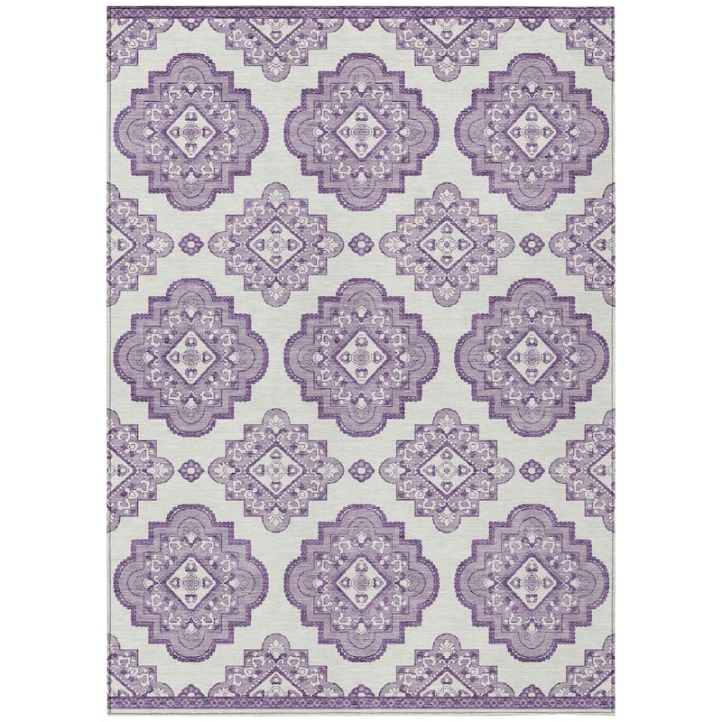 Machine Washable Indoor/ Outdoor Chantille Boho Moroccan Rug