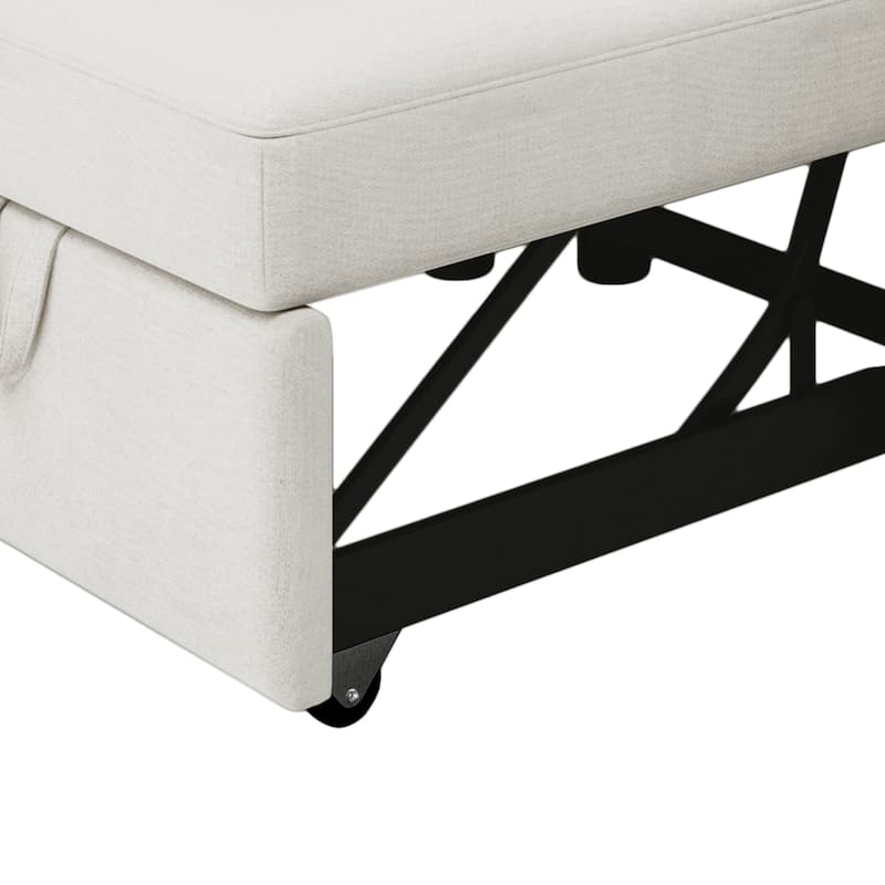 Livingroom Accent Chair 3-in-1 Convertible Sleeper Sofa Chairs Bed Arm Chairs Pull-out Sofa Lounge Chairs Adjust Backrest Chaise
