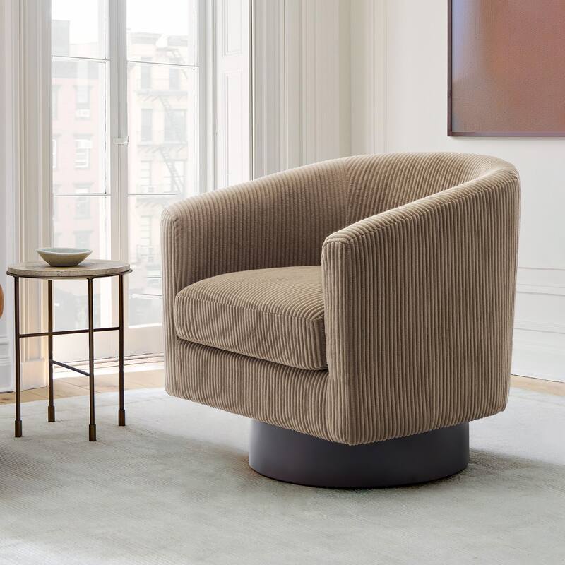Modern 360° Swivel Barrel Accent Chairs by DREAMSIDEA