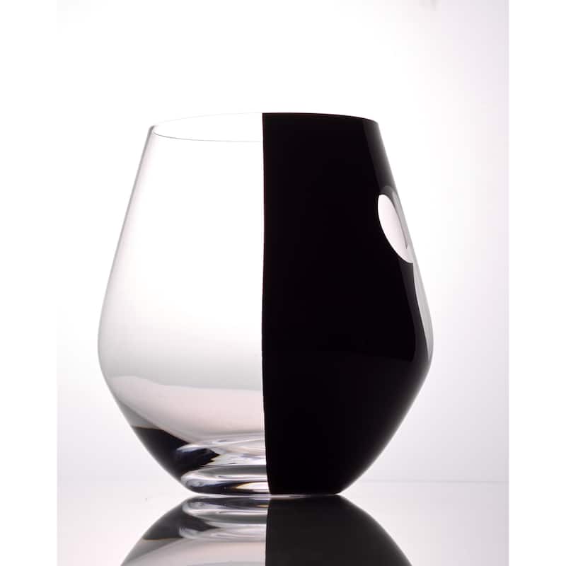 Disney Luxury Mickey Mouse Stemless Wine Glass - 20 oz - Set of 2 - 20 oz