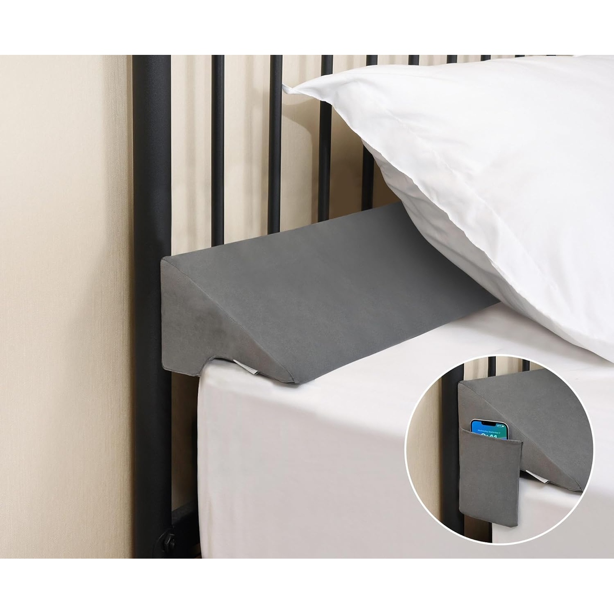 Pillow for gap between mattress and headboard shop