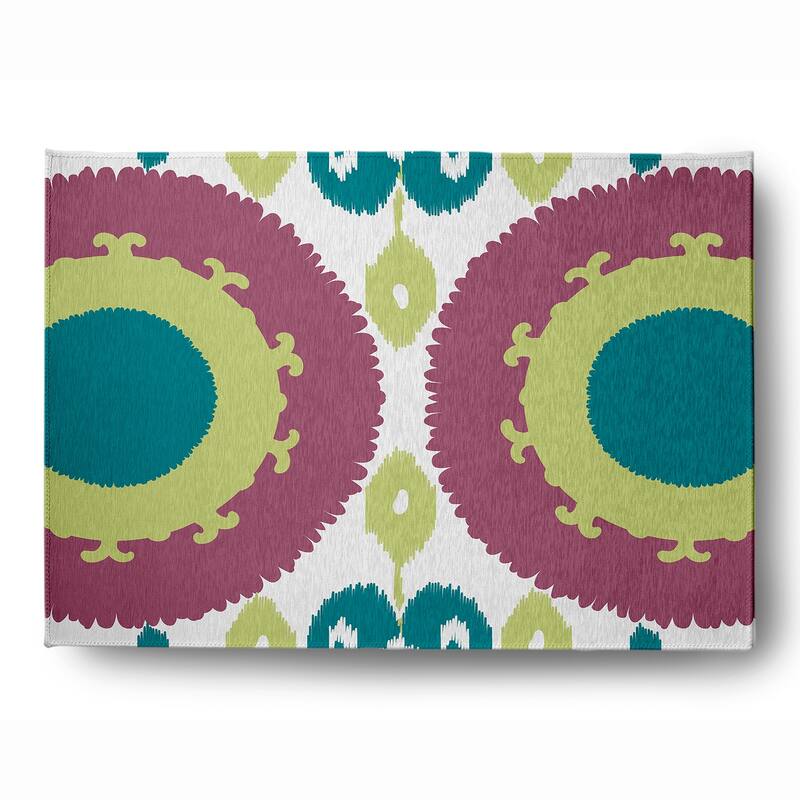 Boho Soft Chenille Rug - 5' x 7' - Teal