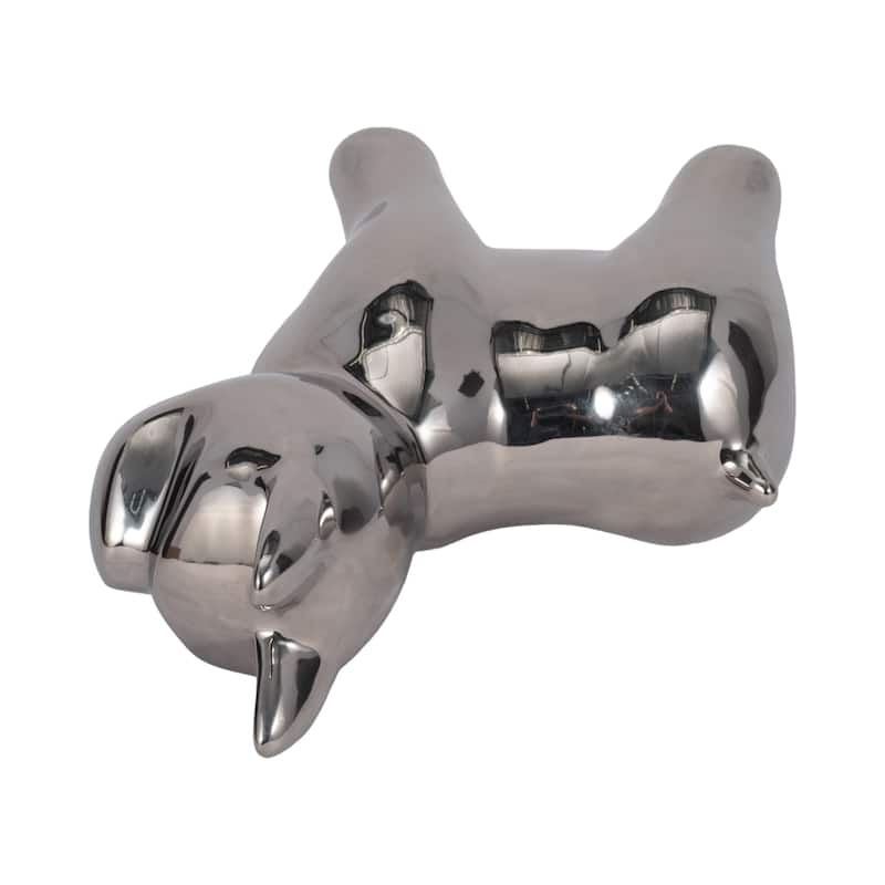 Sagebrook Home Frenchie Ceramic Dog Statue Sculpture