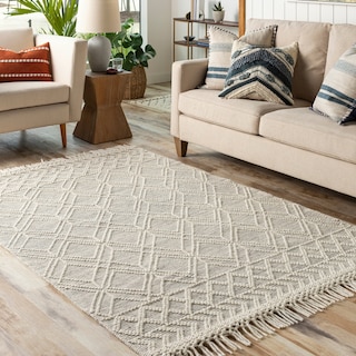 Livabliss Hayli Handmade Farmhouse Wool Blend Area Rug