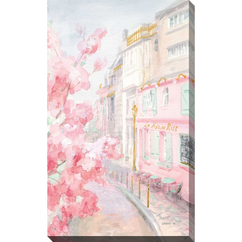 "Pastel Paris II" by Danhui Nai Print on Canvas