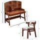preview thumbnail 24 of 22, Kids Desk and Chair Set, Kid Study Desk, Computer Writing Desk - 36.6"x21.7"