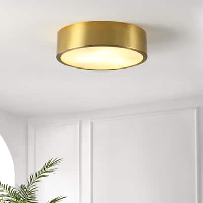SAFAVIEH Lighting Reda Flush Mount - 15" W x 15" D x 4" H