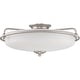 preview thumbnail 1 of 2, Griffin 4-Light Flush Mount in Antique Nickel Antique Nickel
