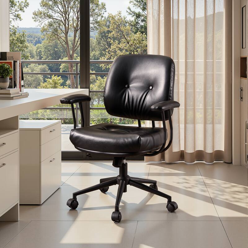 OVIOS Ergonomic PU Office Swivel Chair