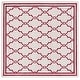 preview thumbnail 150 of 192, SAFAVIEH Amherst Norma Modern Rug 7' Square - Ivory/Red - Square