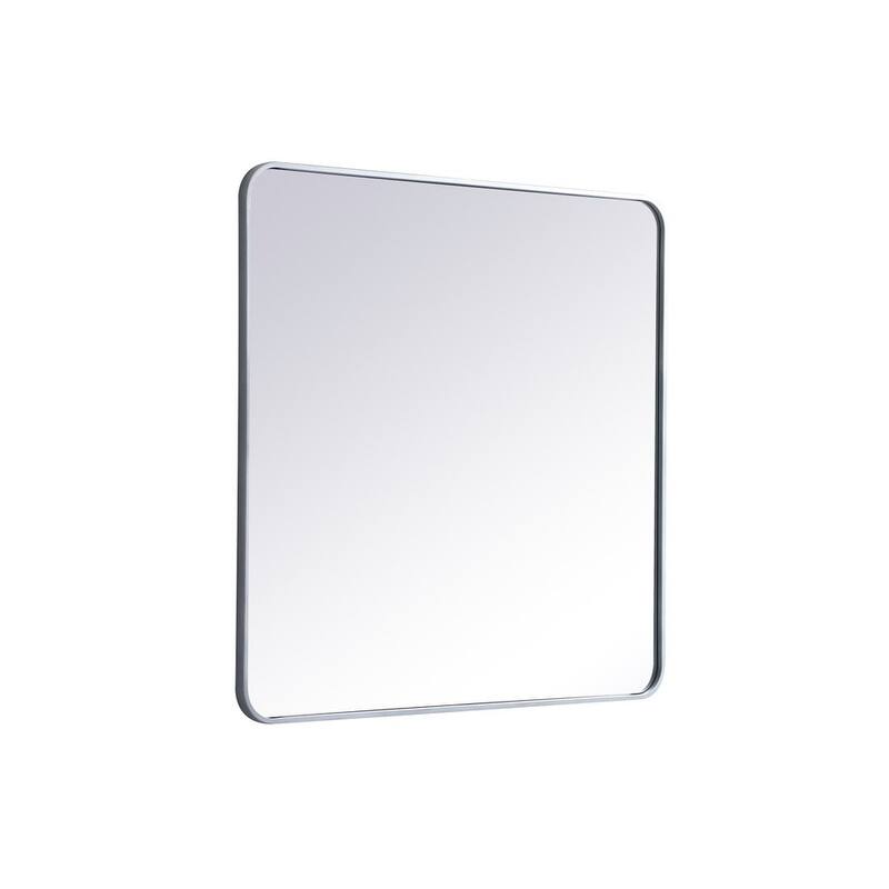 Ezra Soft Corner Metal Rectangular Mirror